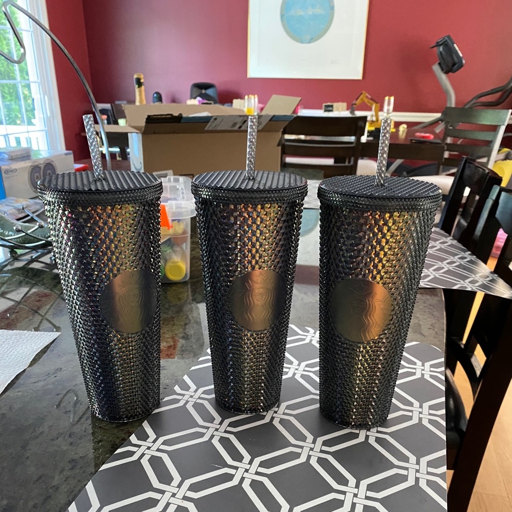 Starbucks 2020 Grande Black Iridescent Studded